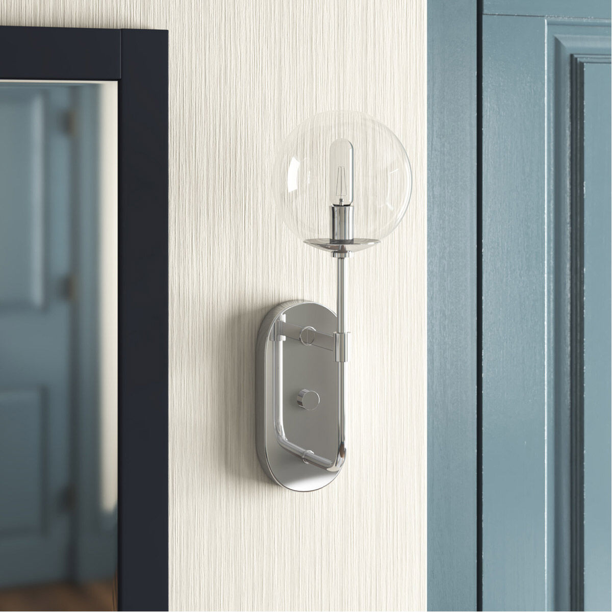 Welton 1 Light 6 inch Chrome Wall Sconce Wall Light